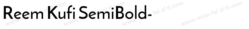 Reem Kufi SemiBold字体转换